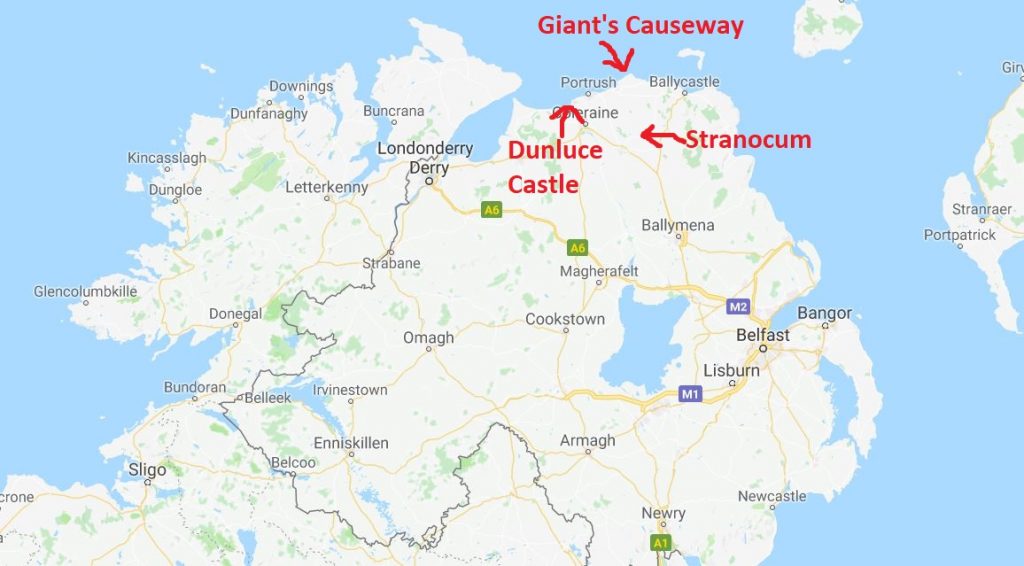 Karta Northern Ireland
