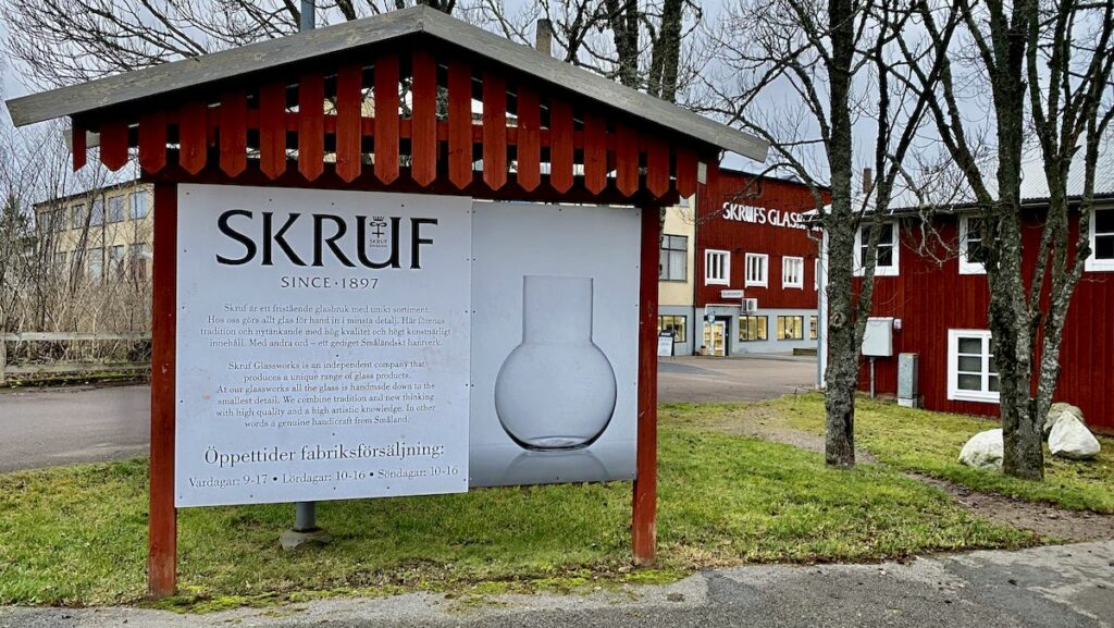 Göra i Glasriket i Småland - Skrufs glasbruk