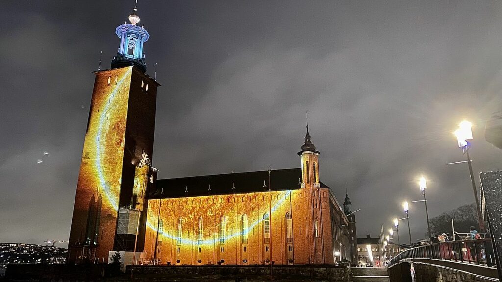 Nobel Week Lights i Stockholm ljus i mörkret FREEDOMtravel