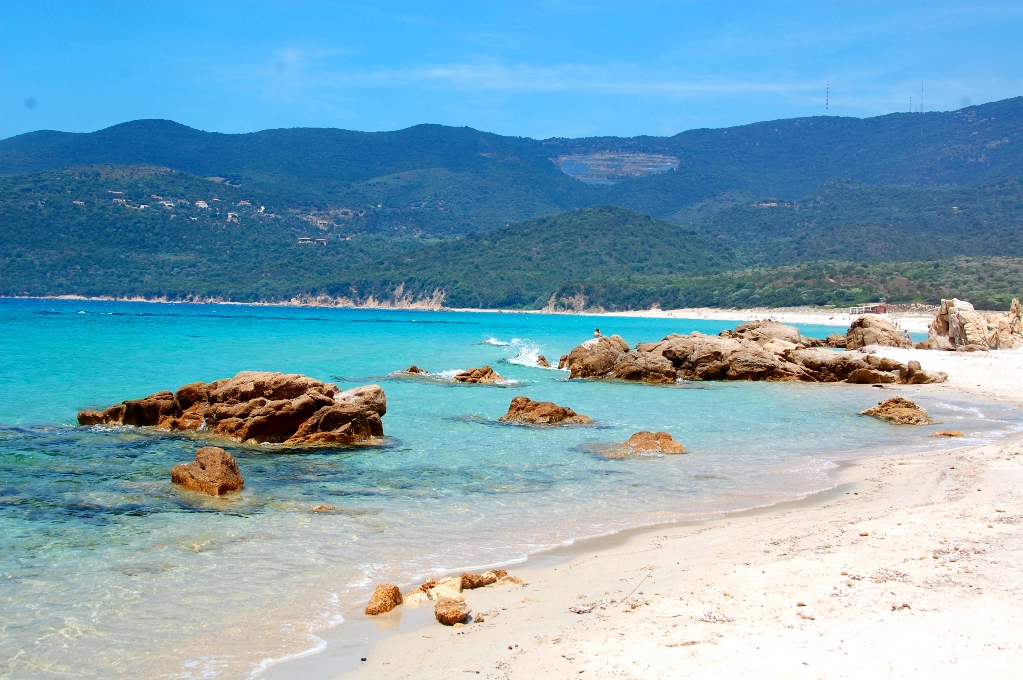 Paradisstrand på Korsika