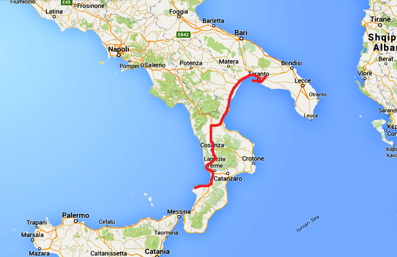 Södra Italien Karta | hypocriteunicorn