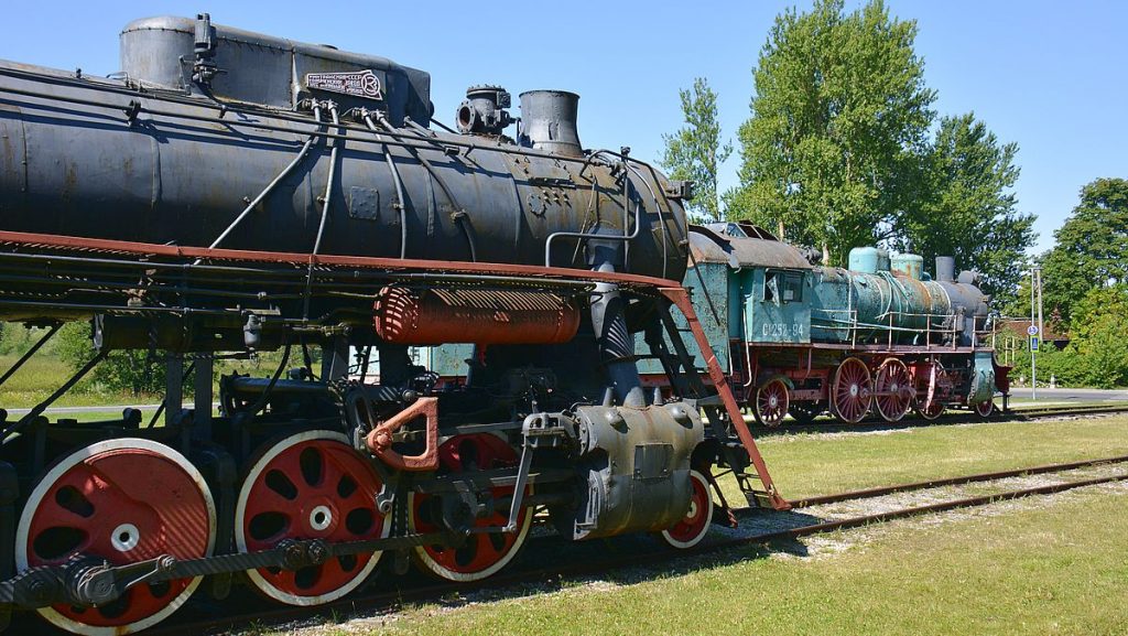 Tåg i Haapsalu i Estland