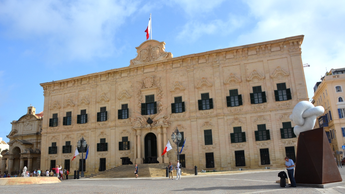 Auberge de castille, Valletta