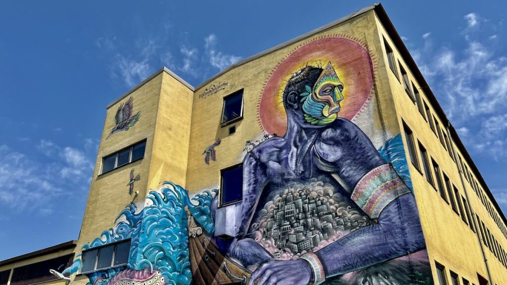 Street art i Malmö - väggmålning av Shalak och Smoky