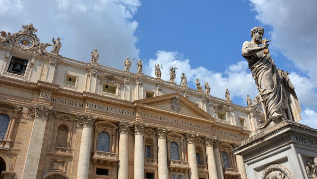 Vatikanstaten - vid mysigt hotell i Rom