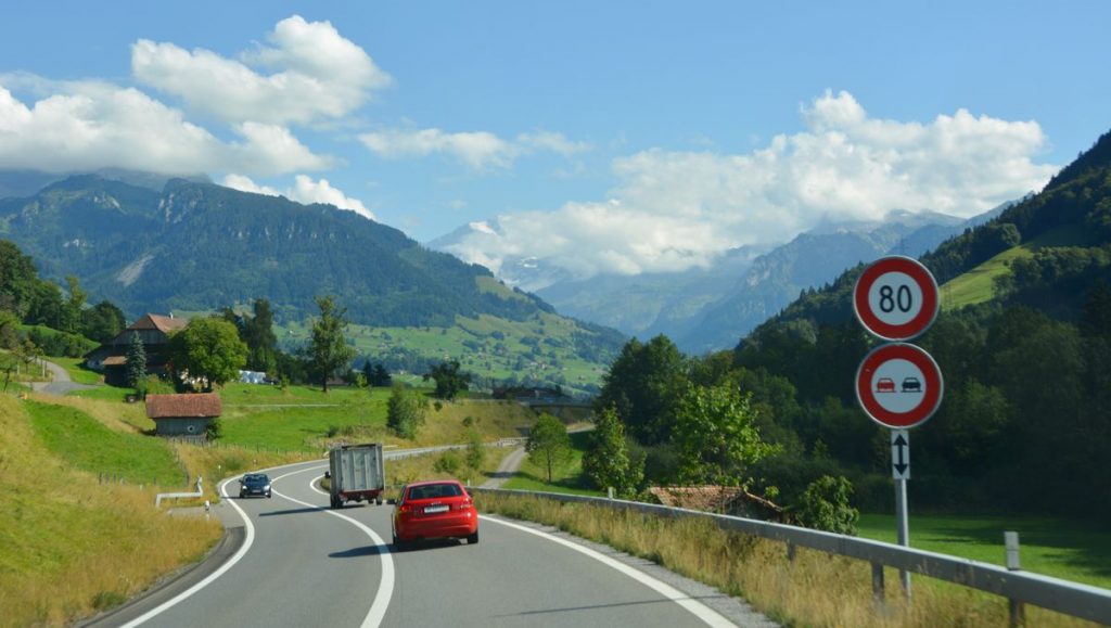 Utomlands med husbil - Väg Schweiz