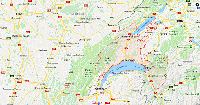 Kantonen Vaud i Schweiz