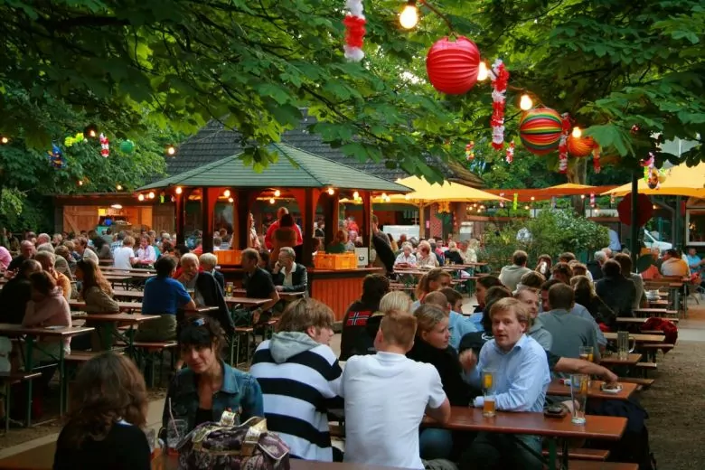 Öl i Tyskland - beergarden
