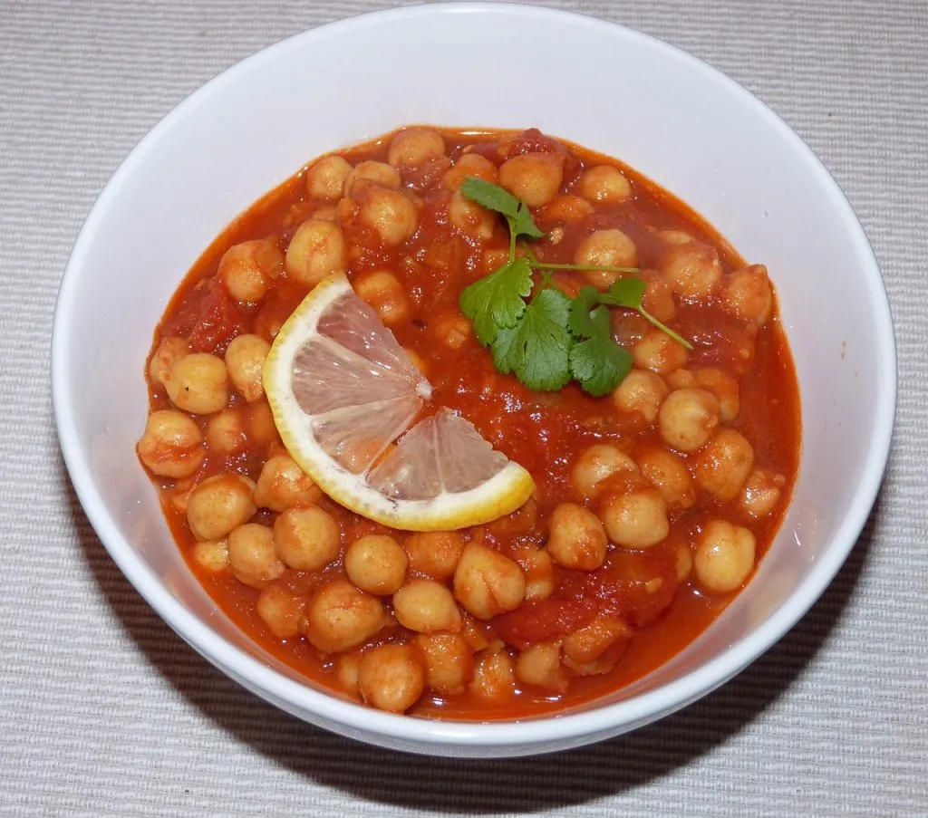 chana masala med kikärtor