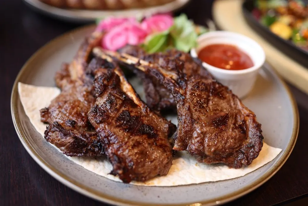 Grillat kött är vanlig mat i Nordmakedonien