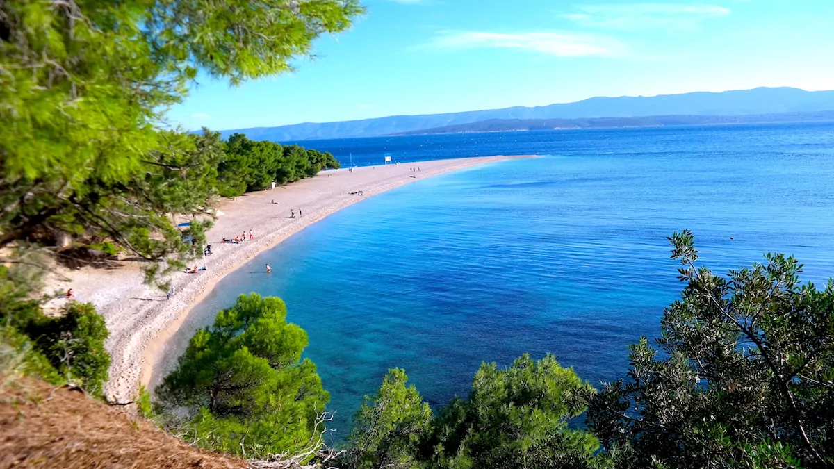 Zlatni Rat I Kroatien - semester i sydöstra Europa