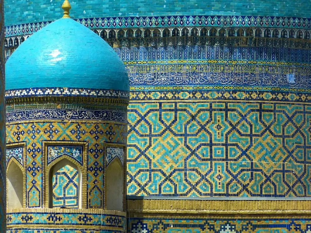 Samarkand i Uzbekistan i Centralasien