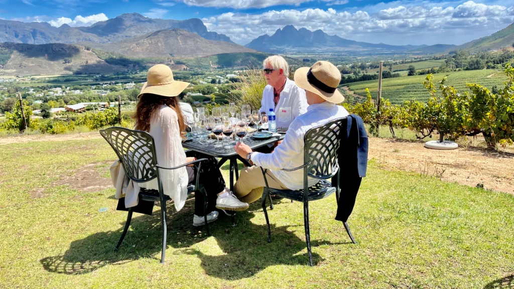 Vintåget i Franschhoek - Dieu Donne Vineyards