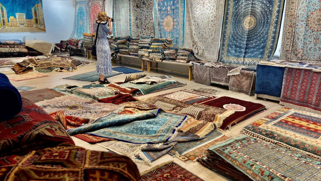 Shopping i Uzbekistan - äkta mattor