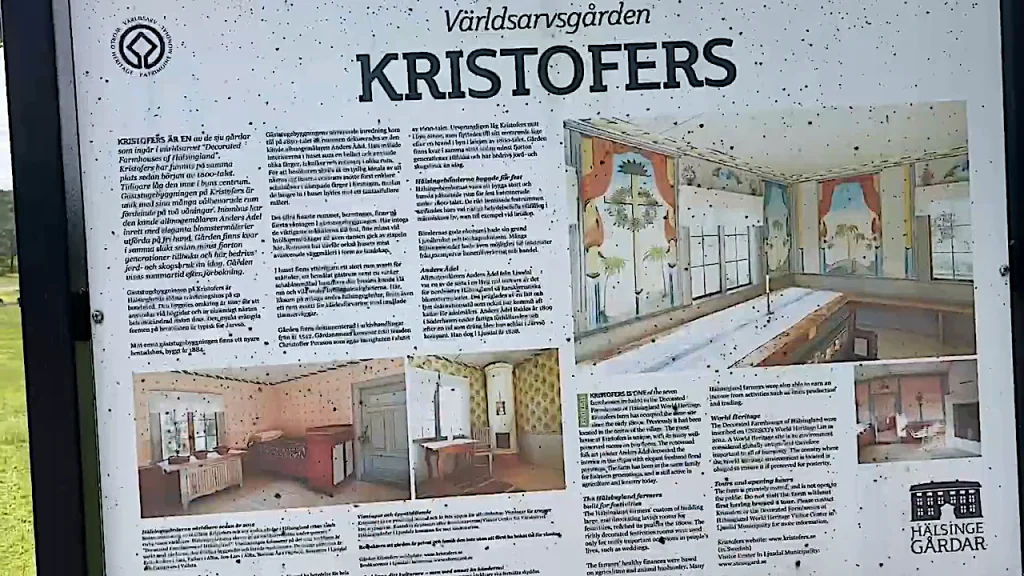 Skylt till Kristofers världsarvsgård