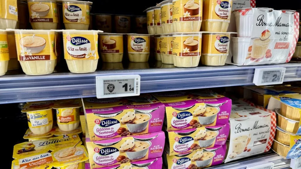 Att handla i franska mataffärer