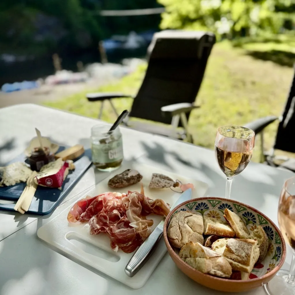 Baguette på camping