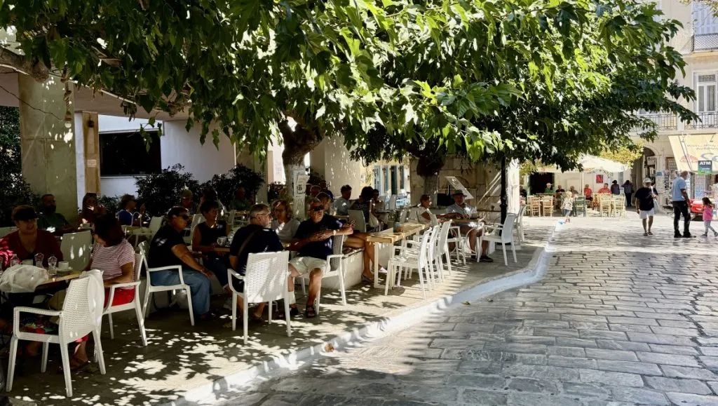 Att besöka Andros stad (Chora) på ön Andros i Grekland