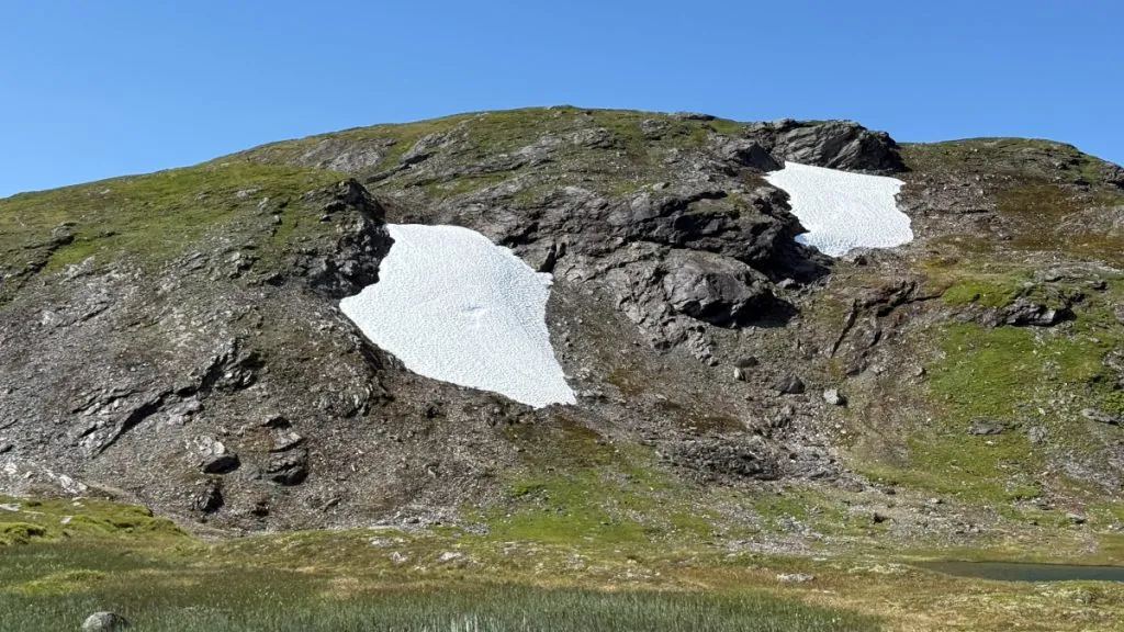 Snö på fjället