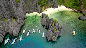 Båtturer i El Nido Palawan Filippinerna