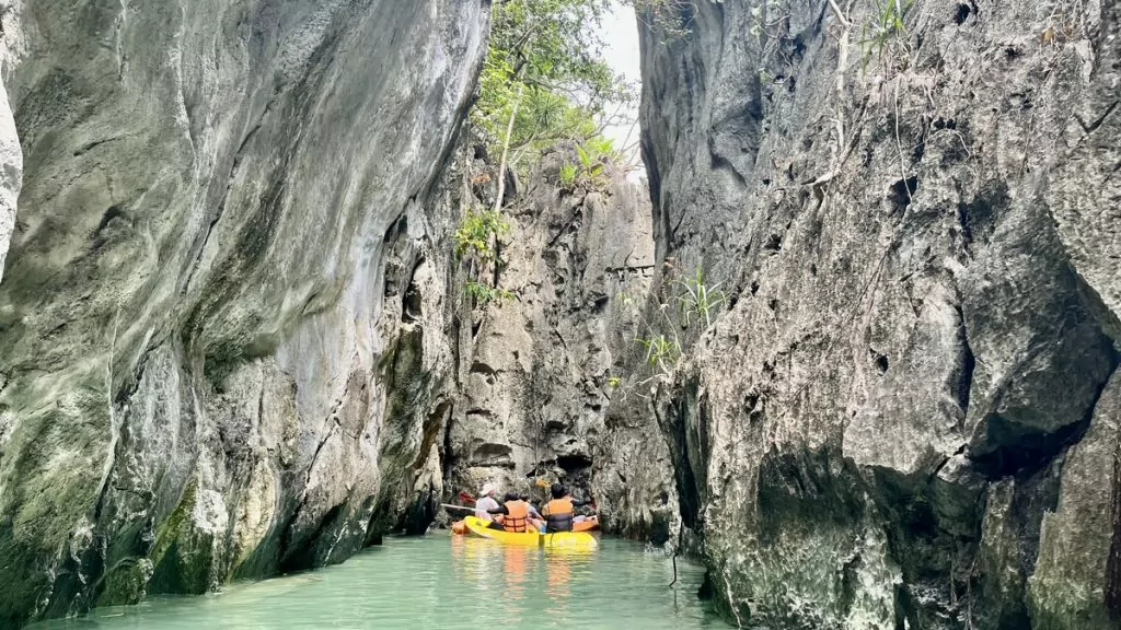 kajak i Palawan Filippiinerna