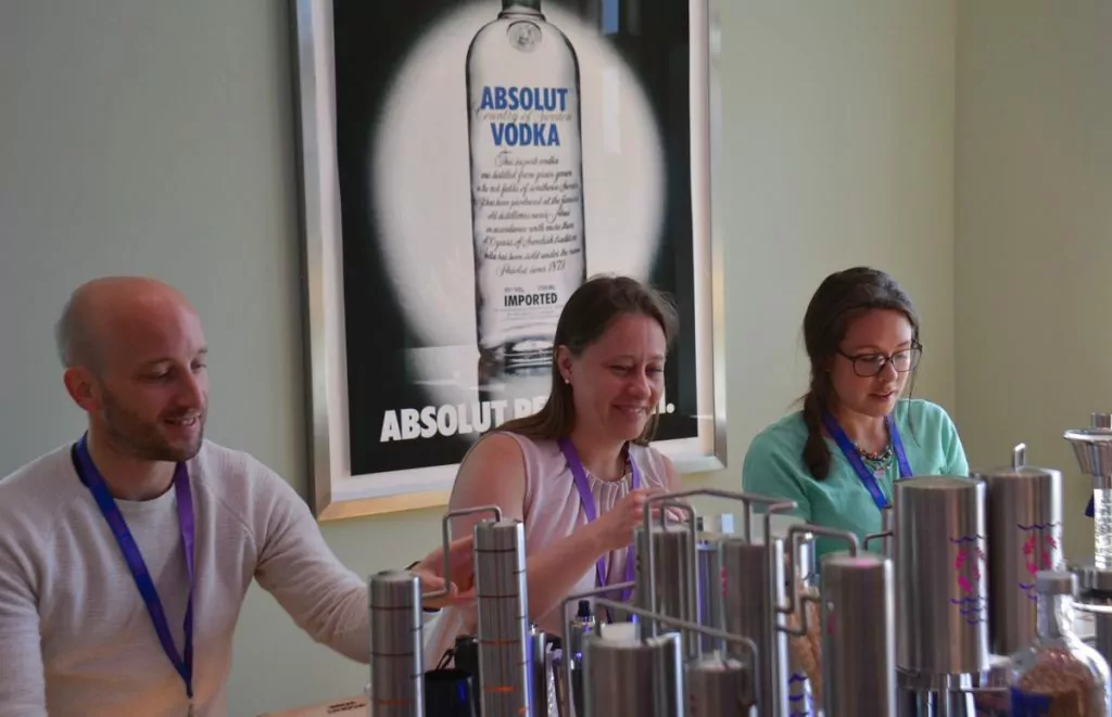 Absolut Vodka workshop i The Åhus villa