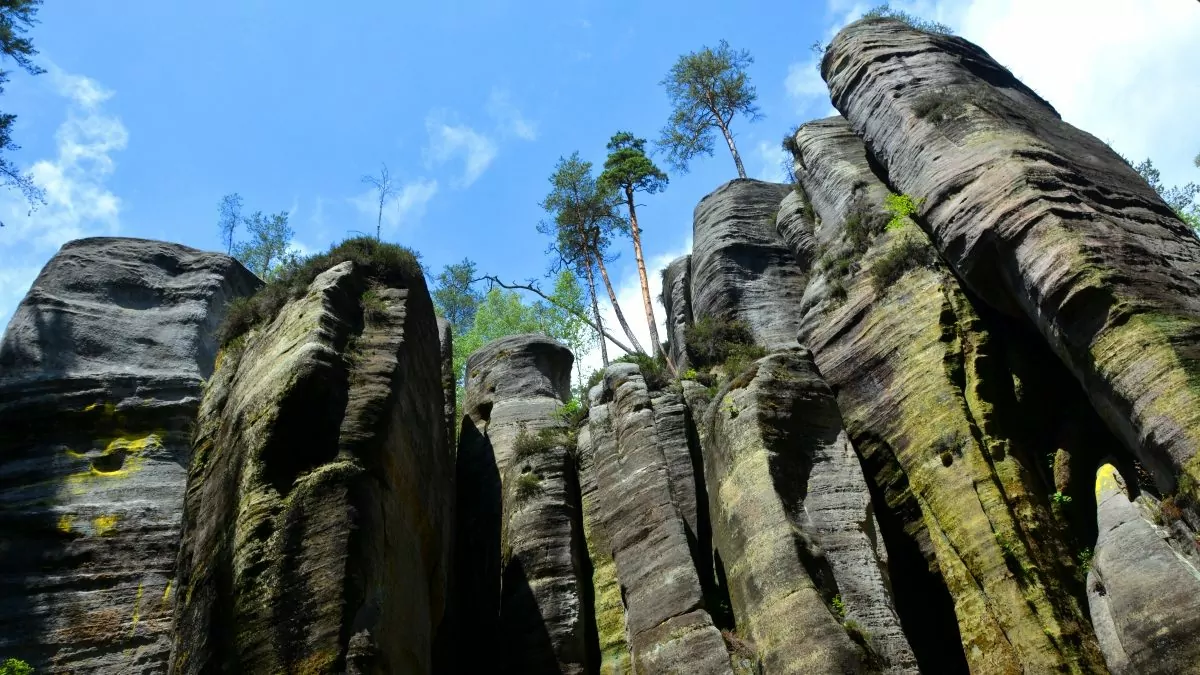 Adrspach rocks - coola bergsformationer i Tjeckien
