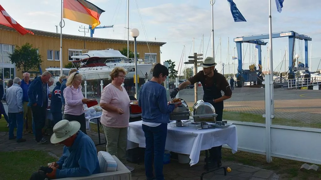 Avskedsfest i Kröslin marina