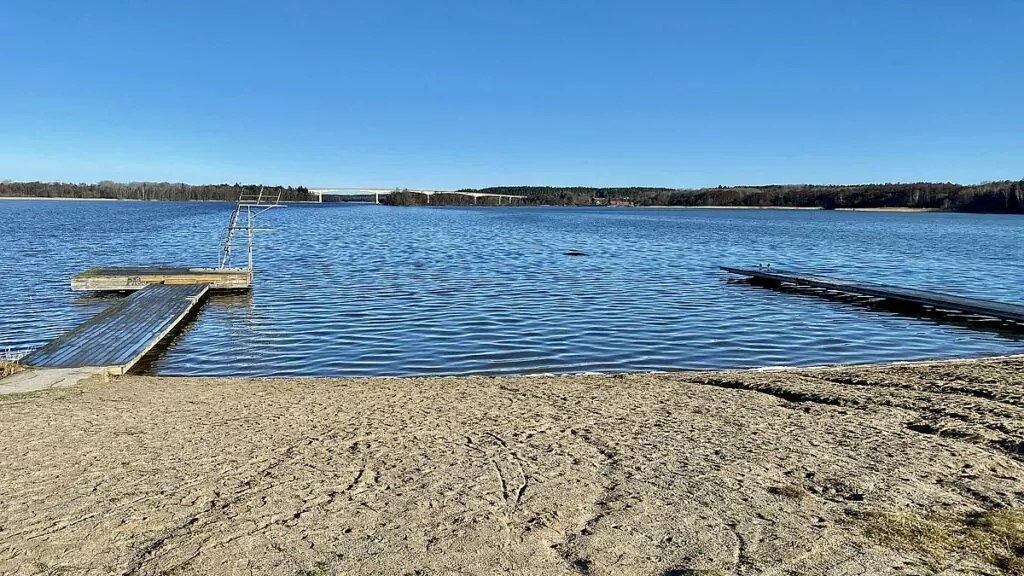 Göra i Strängnäs - bada på Visholmen