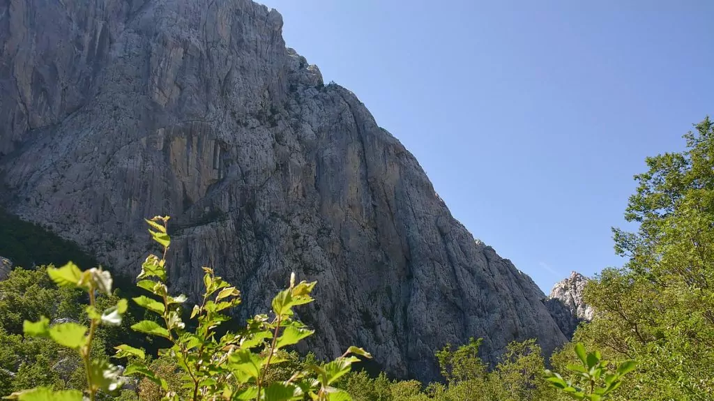 Paklenica nationalpark i Kroatien