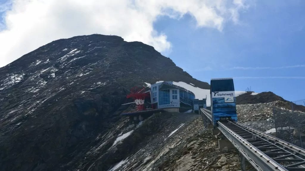 Bergbana Kitzsteinhorn i Österrike