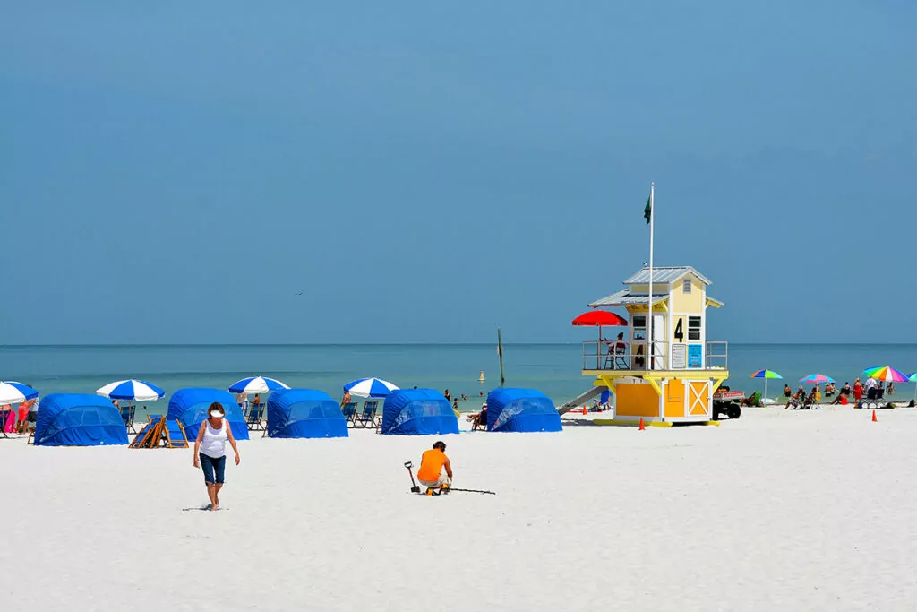 Clearwater beach i Florida