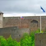 Narva i Estland – vid gränsen till Ryssland