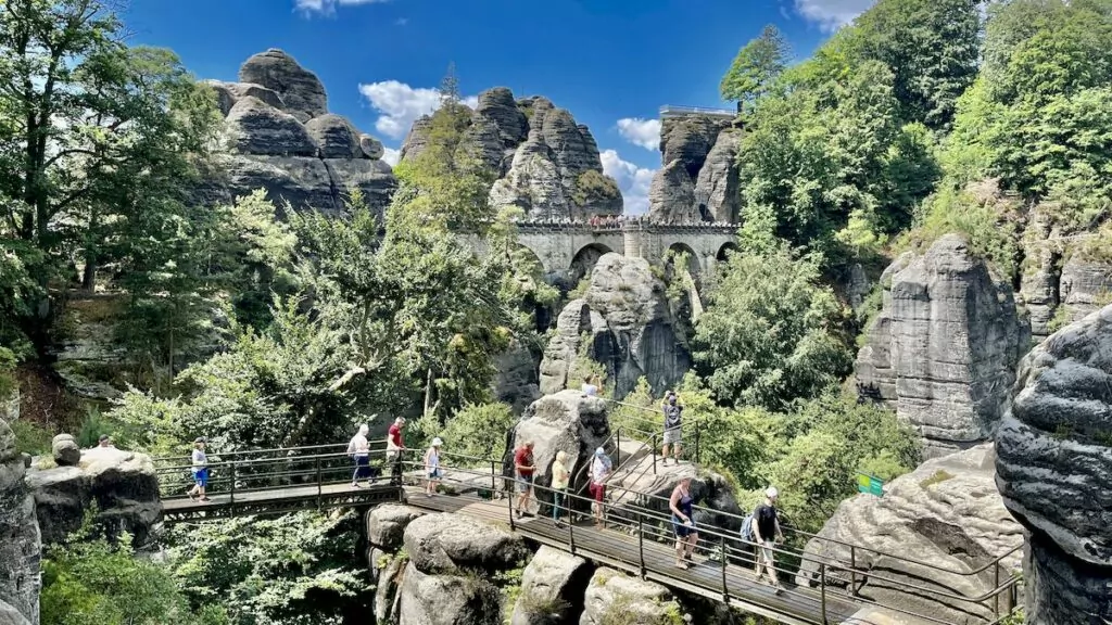 Bastei i Saxiska Schweiz