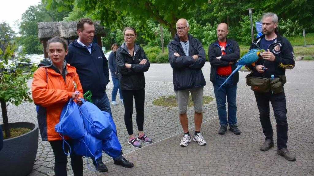 Sandslottsbygge på ön Rügen