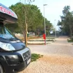Nästan ensamma på enorm camping i Pula