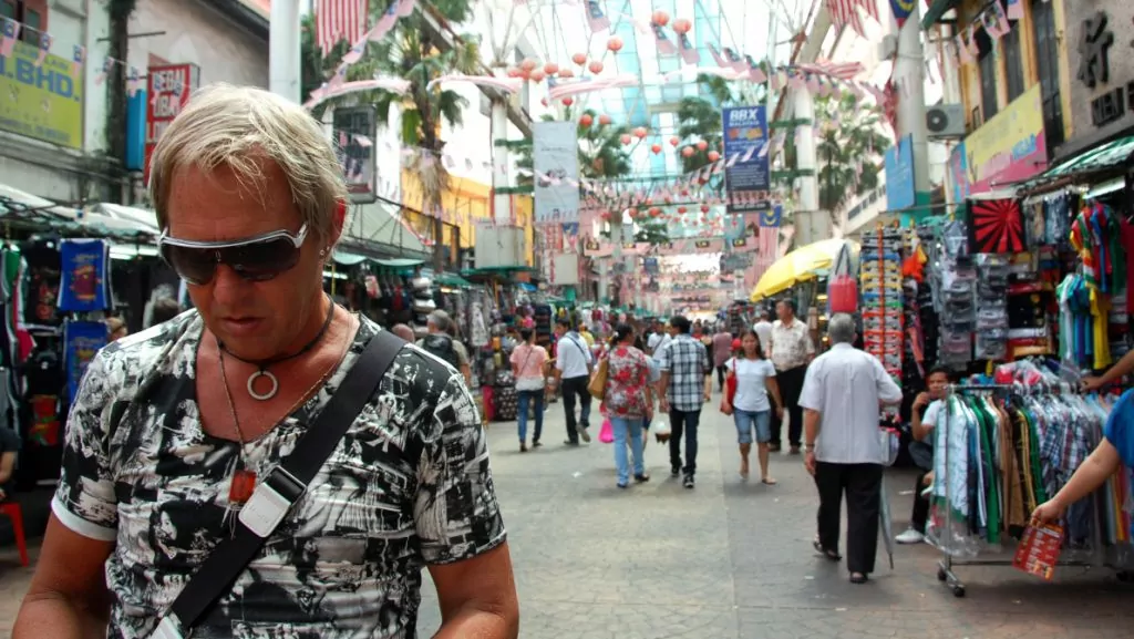 Peter i Chinatown i Kuala Lumpur