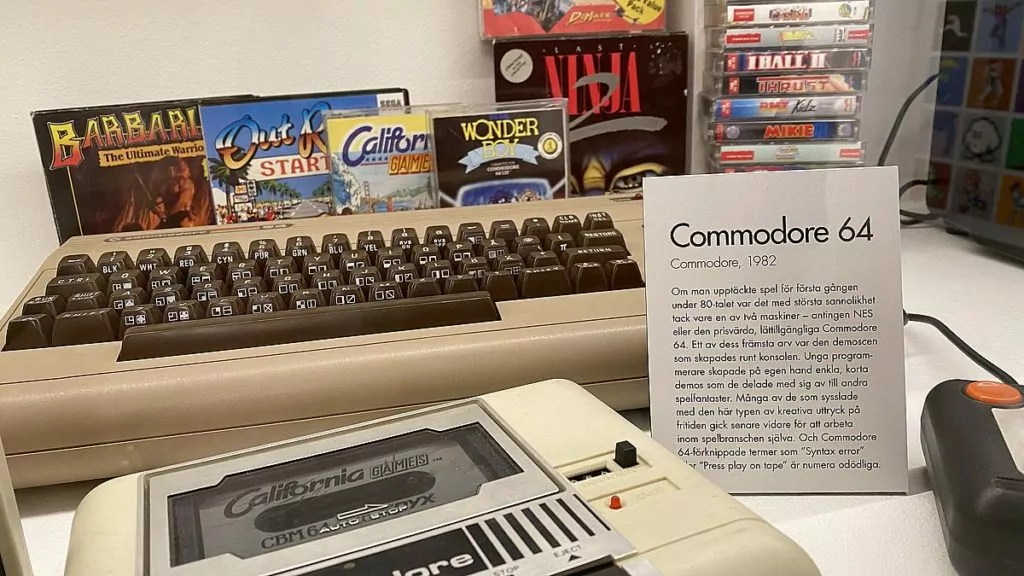 Commodore 64 på Stockholms spelmuseum