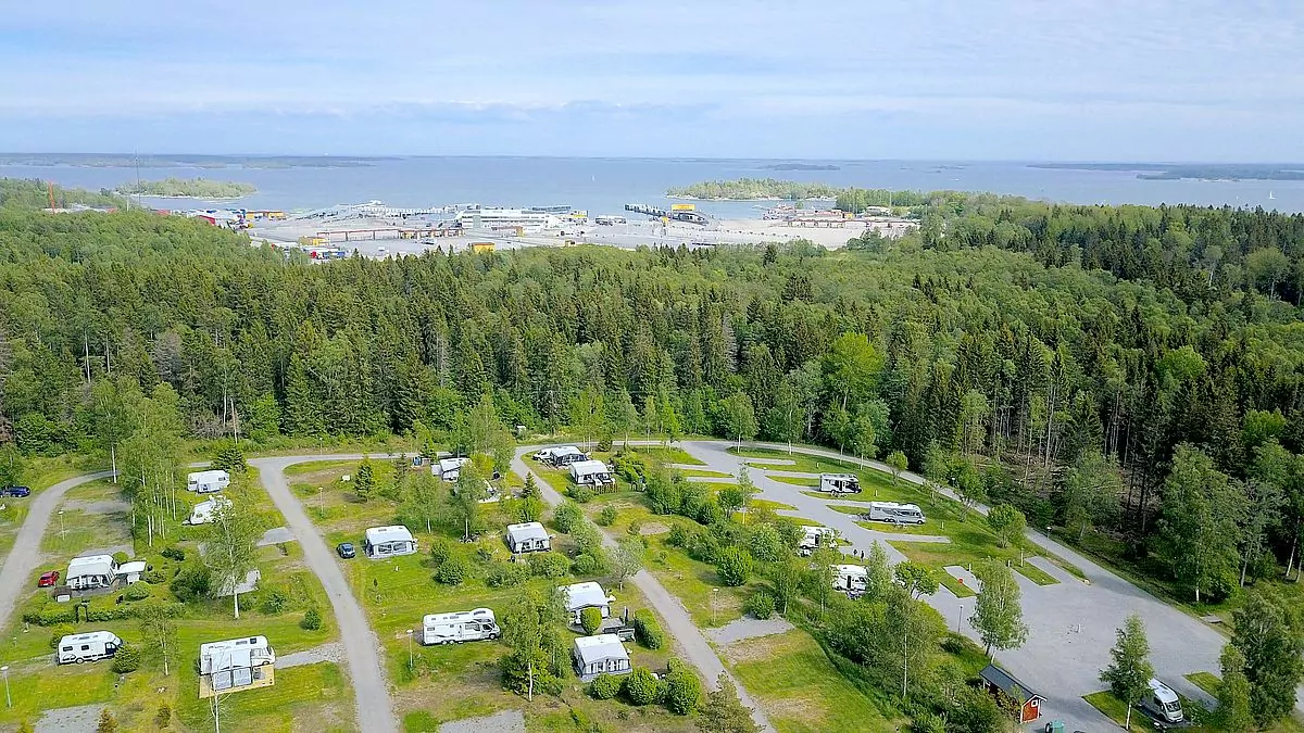 Kapellskärs camping i Riddersholms naturreservat