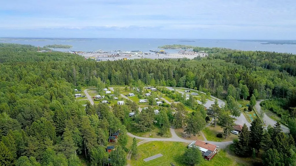 Kapellskärs camping i Riddersholms naturreservat