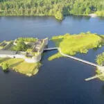 Kronobergs slottsruin i  Växjö – Vasa och Dackefejden