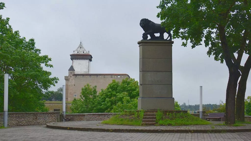 Det svenska lejonet i Narva i Estland