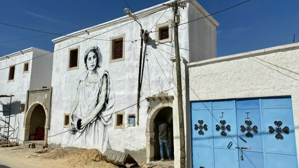 Djerbahood street art i Tunisien