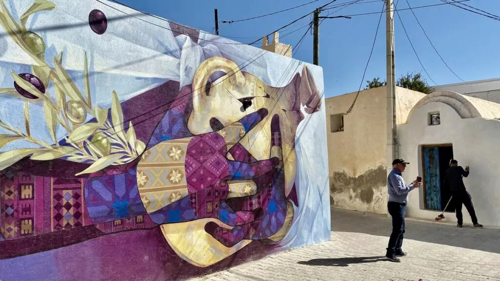 Djerbahood street art i Tunisien