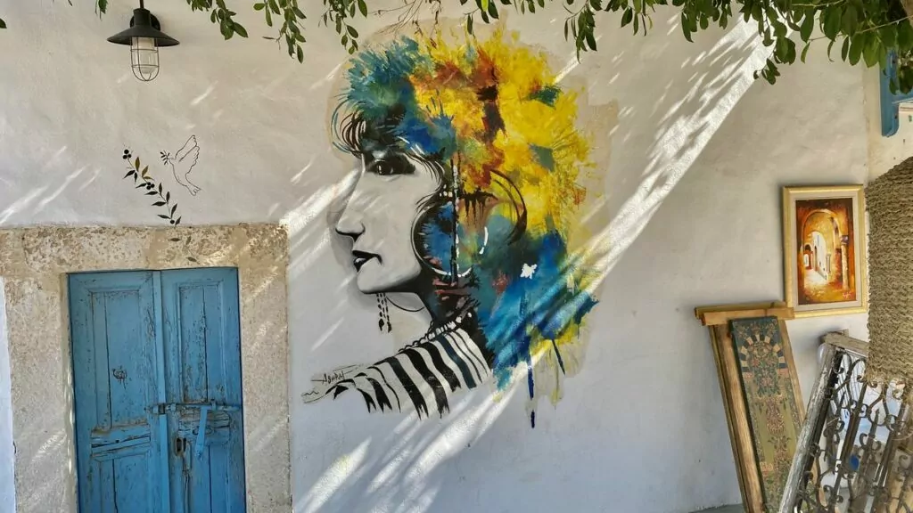 Djerbahood street art i Tunisien