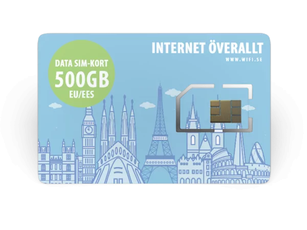 500 GB SIM-kort för EU/EES