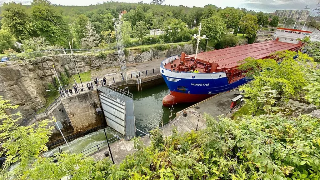 Göra i Trollhättan - se slussning