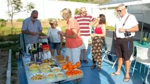 Fest på ställplatsen i Albufeira