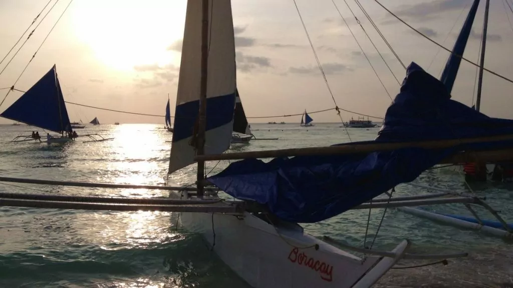 Filippinerna Sunset sailing
