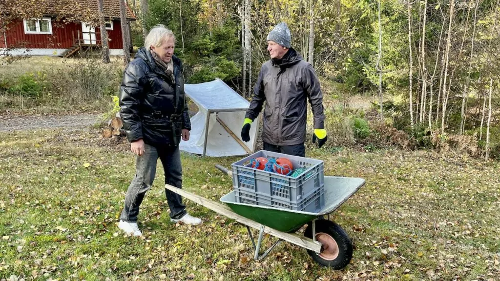 Förberedelse för fiske i Mälaren